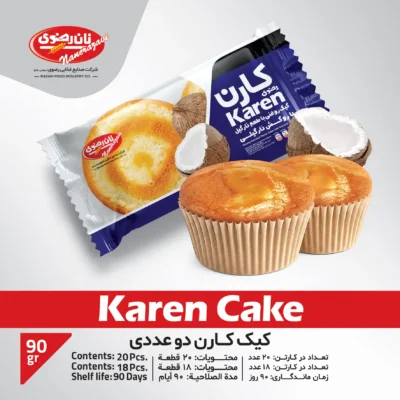 کیک روغنی با طعم نارگیل