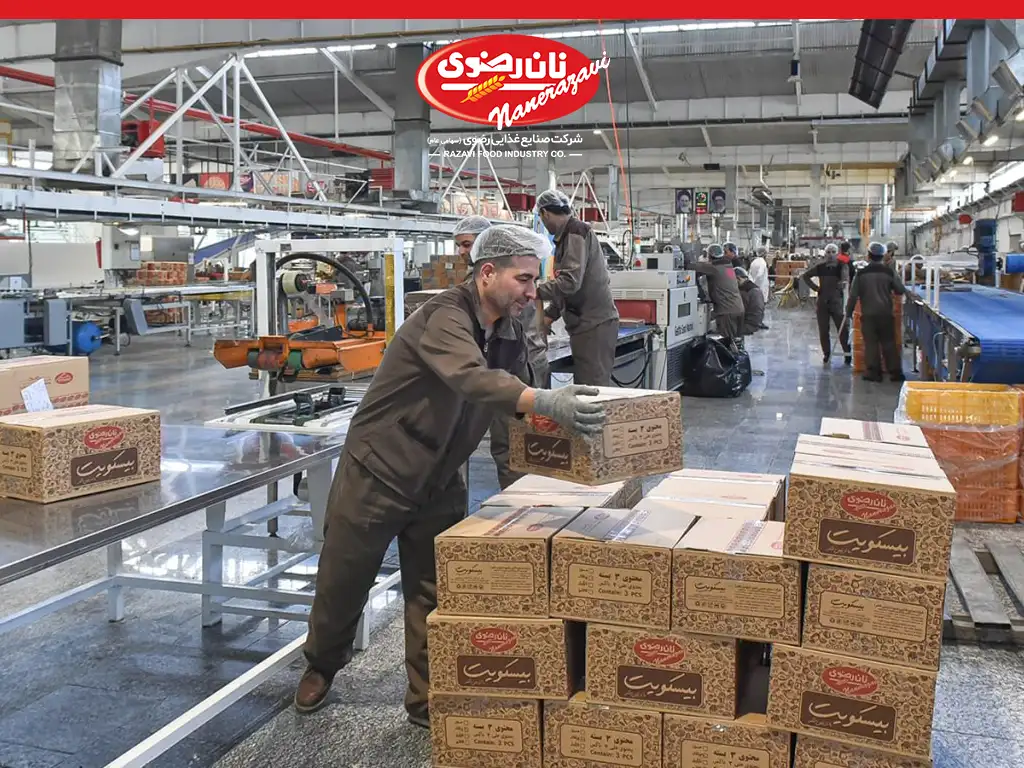 گزارش فروش صنایع غذایی رضوی